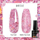 MEET ACROSS 160 Colors 7.3ml Gel Nail Polish Vernis Glitter Sparkly Semi Permanent Soak Off LED UV Gel Varnish Nail Art Manicure