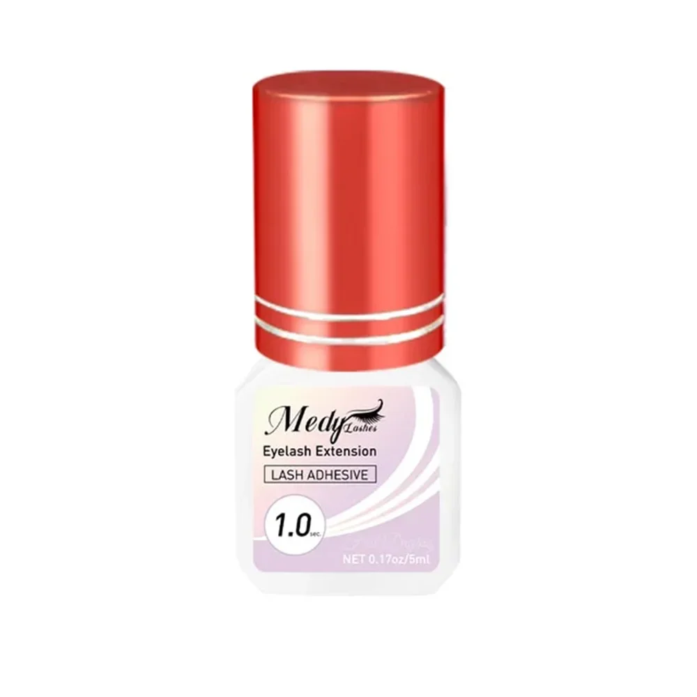 Extra Strong Eyelash Glue 5ml 0.3-3 Sec Drying Time Retention 7-8 Weeks Low Smell Waterproof Eyelash Extension Glue Wholesale
