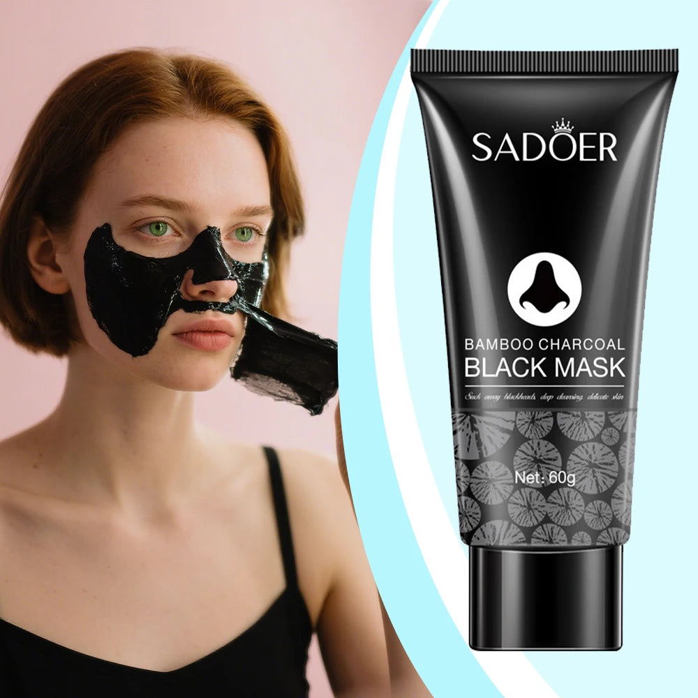 Blackhead Remover Mask Bamboo Charcoal Shrink Pores Acne Black Head Removal Cream Nose Cleansing Black Peel Off Masks Skin Care