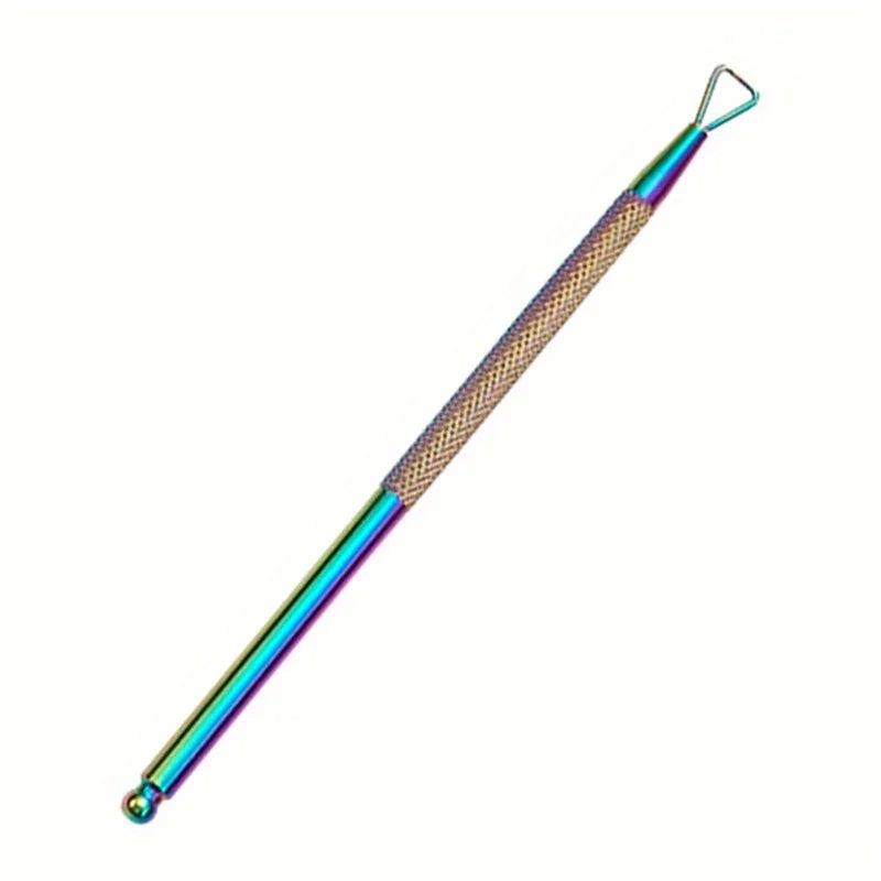 Multicolor Double-ended Stainless Steel Cuticle Pusher Dead Skin Push Remover For Pedicure Manicure Nail Art Cleaner Care Tools