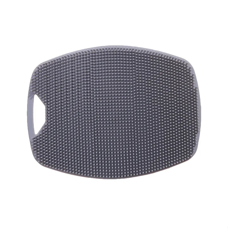 Soft Silicone Exfoliating Brush Cleanser Manual Body Cleansing Scrubber Shower Gentle Massage Bath Brush For Men
