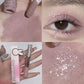 3pcs/1pcs Double Head Liquid Eyeshadow Pretty Cyan Blue Glitter Diamond Eye Shadow Shimmer Matte Natural Waterproof Eye Makeup