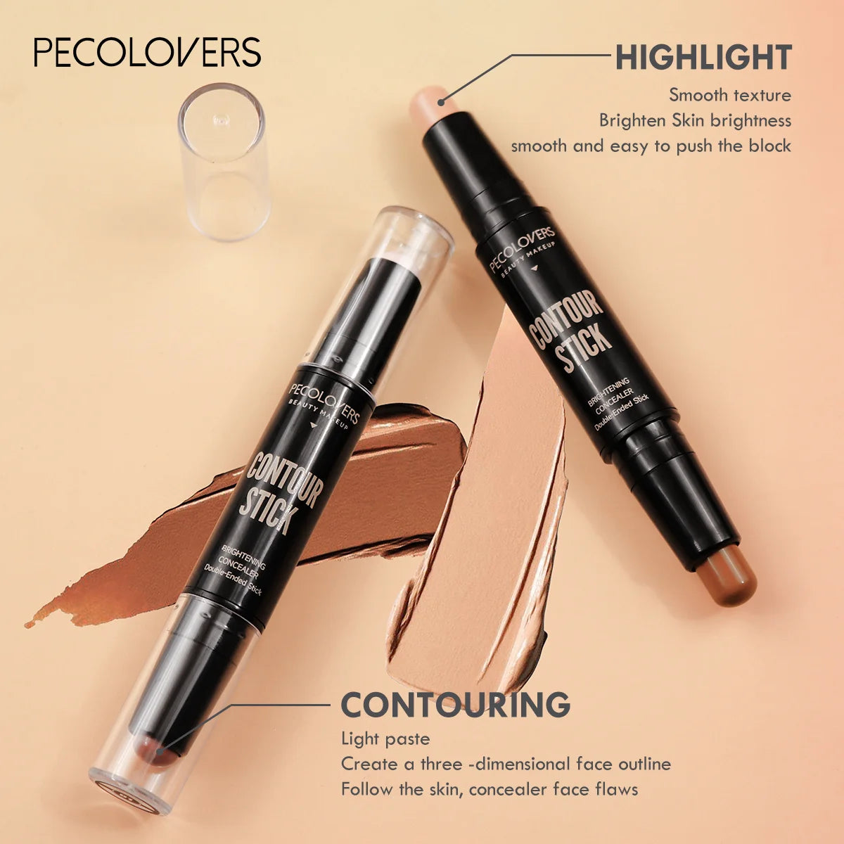Face Foundation Concealer Pen Long Lasting Dark Circles Corrector Contour Concealers Stick Cosmetic Makeup