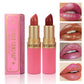 Diamond Chocolate Red Lipstick Pearlescent Glitter Velvet Lipstick Waterproof Shiny Metallic Matte Lip Gloss Non-fade Makeup
