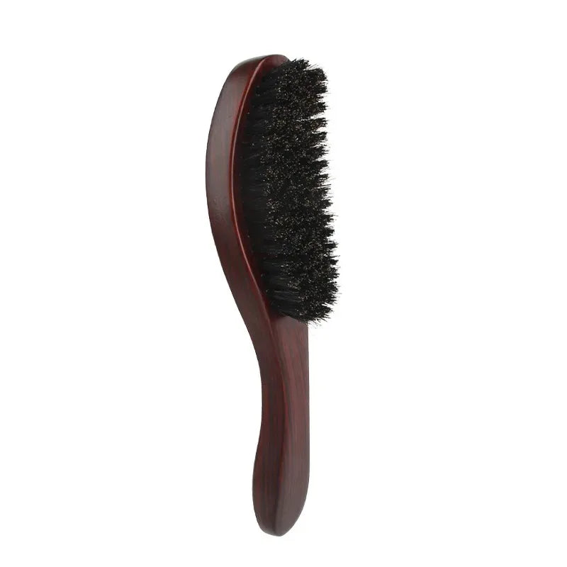 Slick Back Hair OR Beard Brush for Sleek Ponytail Bun & Smoothing Baby Hairs, Flyaways, Edge Control - Backcombing & Teasing