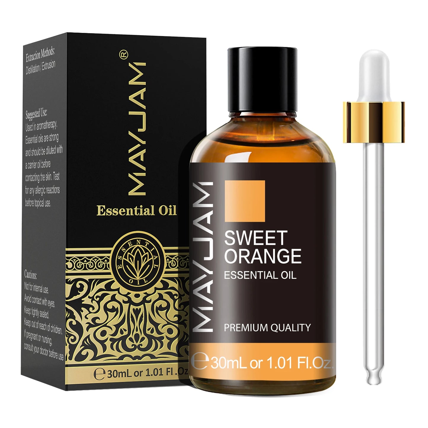 MAYJAM Essential Oil Citronella Jasmine Eucalyptus Sweet Orange Lemongrass Grapefruit Black Pepper Cajeput Cypress Ginger Scents