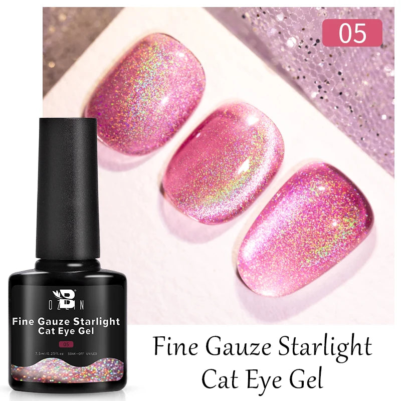 AWStorG 7.5ml Starlit Cat Magnetic Gel Nail Polish Must need Black Gel-Polaris Light Soak Off UV Gel Varnis Semi Permanent DIY