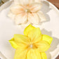2pcs Boho Style Oversized Faux Flower Hair Clip Set, Elegant Beach Side-Bang Decor Headpieces Claw Clips Hair Claws Hair Barrettes, School Stuff, Pink Hair Clips, Vacation Outfits Woman, Girly, Hair Accessories, Valentines Ac