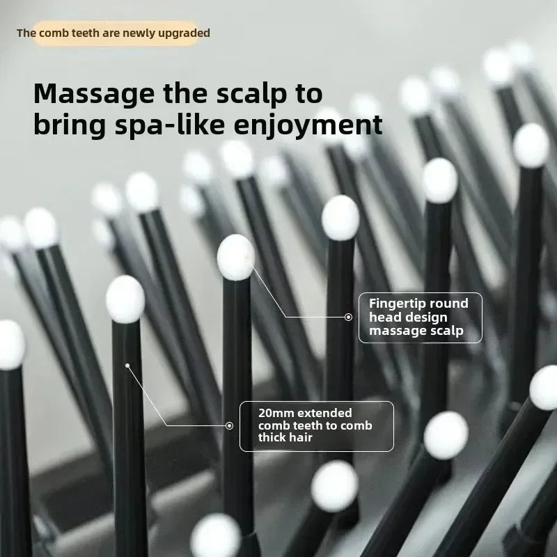 Foldable Hair Comb Portable Massage Brush Head Scalp Massager Anti-Static Travel Combs Mirror Girls Hairdressing Styling Tools
