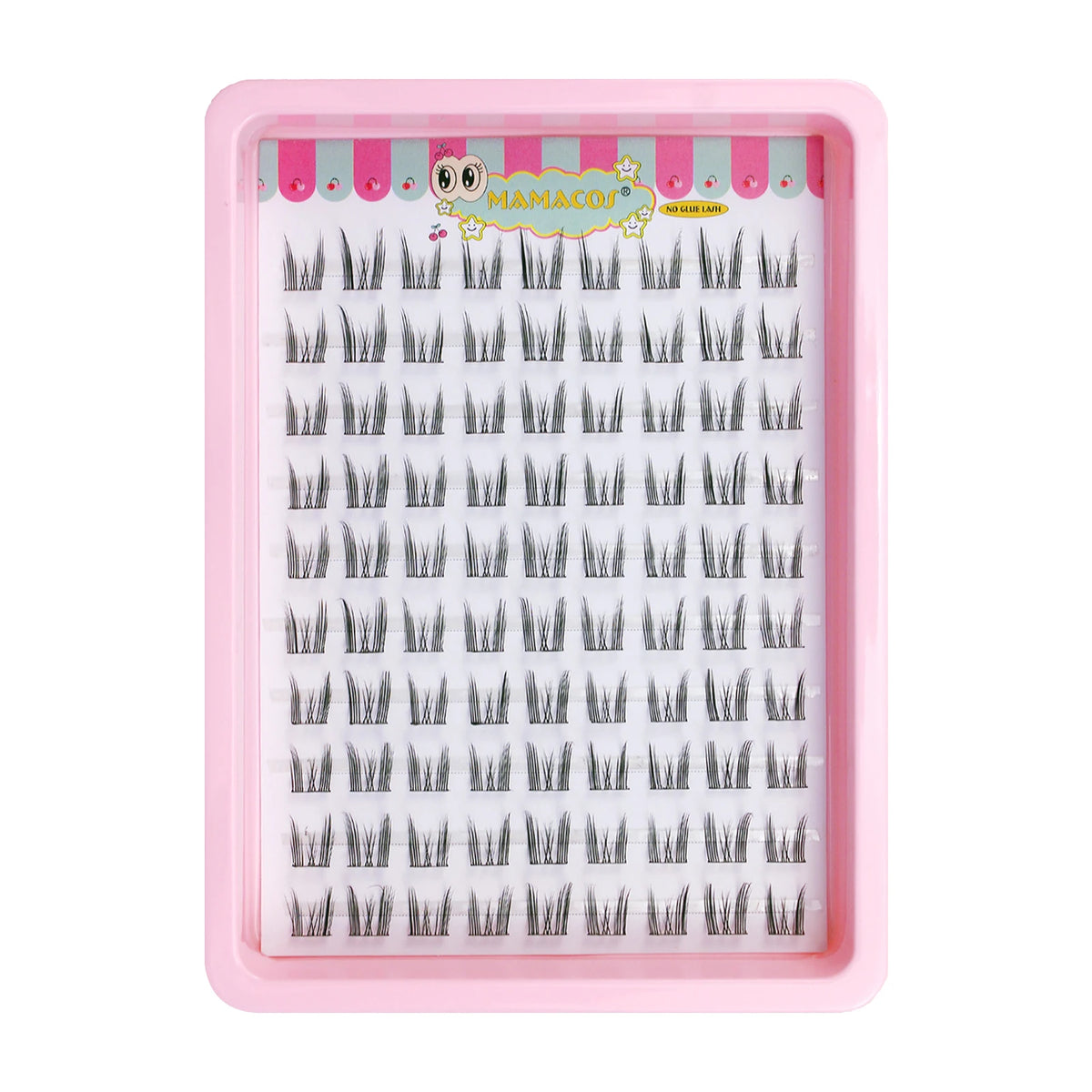 10 Rows Cat Eye Single Cluster Fake Eyelashes Natural Cosplay Makeup False Eyelashes Self-adhesive Natural Wispy Lash Extension