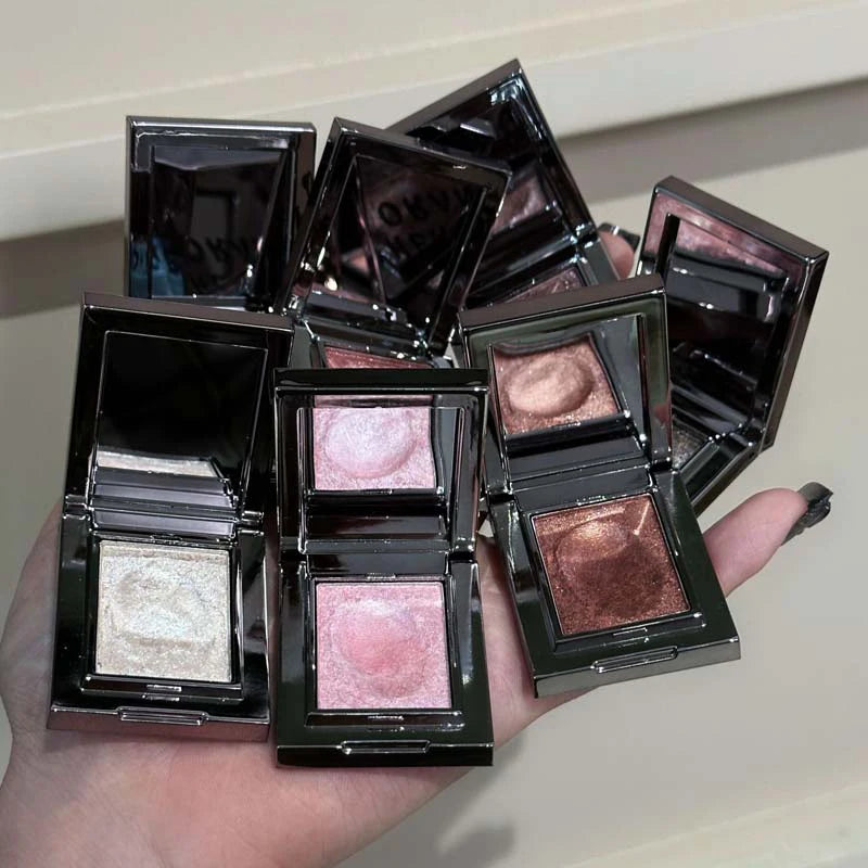 Diamond Monochrome Highlighter Eyeshadow Palette Chameleon Metallic Green Brighten Eye Shadow Fine Flash Eye Makeup Cosmetic
