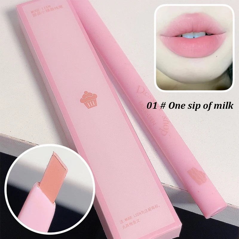 MUGE LEEN Dessert Lip Liner automatically swivel waterproof, long-lasw ...