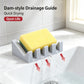 Creative Silicone Draining Soap Dish, Large Bathroom Soap Holder, Quick-Dry No Water Accumulation, Convenient Hand Soap Dish