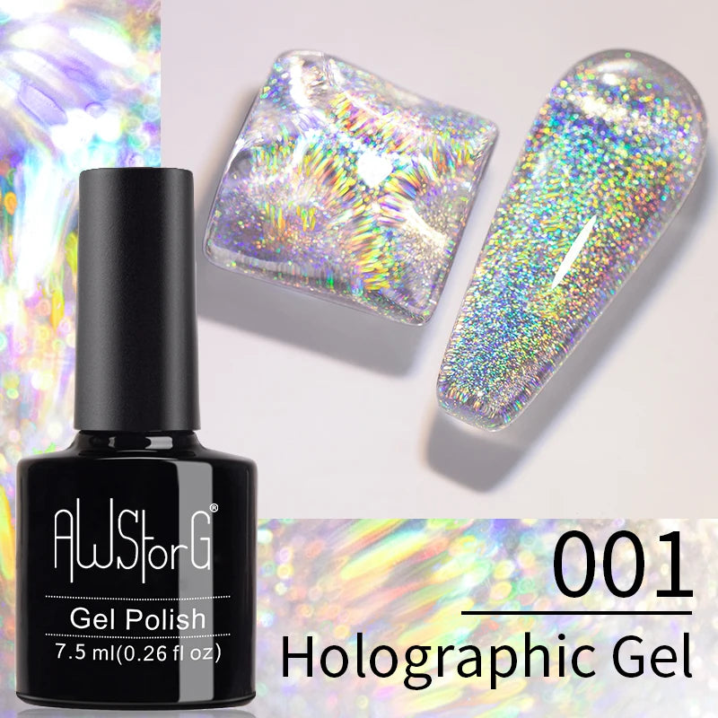 AWStorG 7.5ml Starlit Cat Magnetic Gel Nail Polish Must need Black Gel-Polaris Light Soak Off UV Gel Varnis Semi Permanent DIY