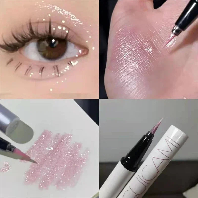 Ultra-fine Liquid Lying Silkworm Eyelash Pen Matte Brown Gray Eyeliner Highlighter Pencil Smooth Lasting Eye Shadow Stick Makeup