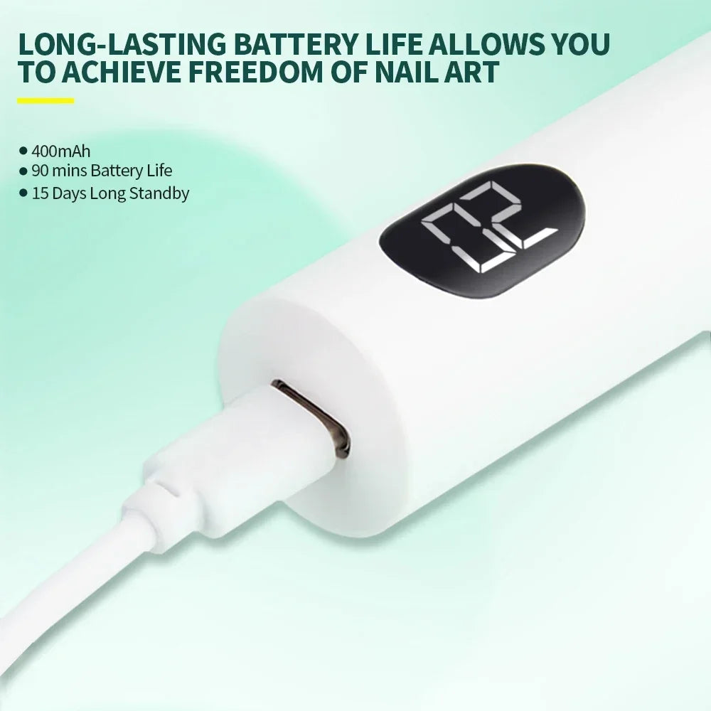 Nailpop UV Light with Stanp Handheld Mini Nail Cure Lamp Portable Rechargeable Nail Dryer Fast Curing for Gel Polish Glue Gel