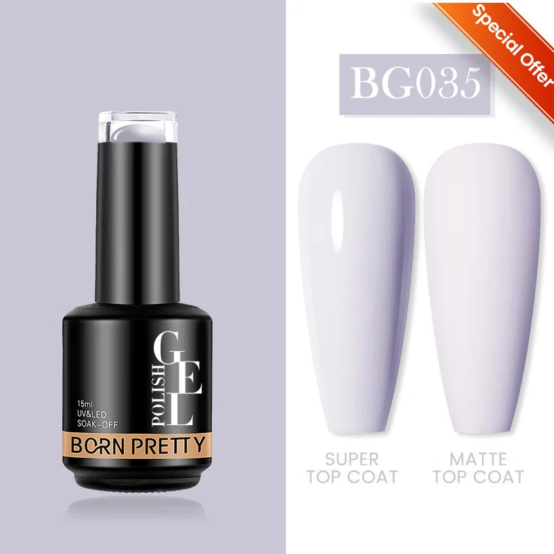 BORN PRETTY 10ml Sparkling Glitter Reflective Gel Nail Polish Sparkly Holo Shiny Pink Silver Black Gel Nail Art Salon Varnish