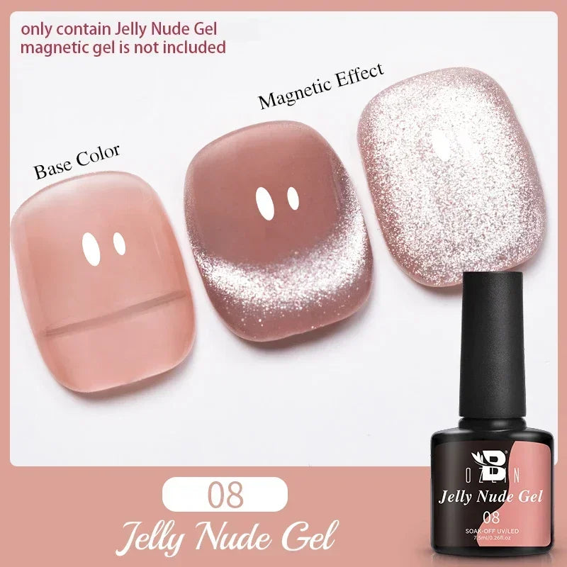 7.5ML Pink Blue Nail Gel Cat eye Semi Permanent Nail Art Soaking UV LED Nail Salon DIY Nail Salon Gel For Autumn And Winter