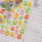 Pink Pudding Cherry Bowknot Heart shaped Star Claw Print Sweet Self Adhesive 5D Nail Art Decoration Sticker Manicure Decal DIY