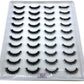 2023 New 20 pairs natural long 3D mink false eyelashes fake lashes makeup kit Mink Lashes extension eye lashes short eyelashes