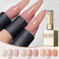 1/6Pcs 15ml Jelly Ice Nude Peelable Polish, UV/LED - set, Formaldehyde - free. Oval, Glossy. Good for Salon & DIY