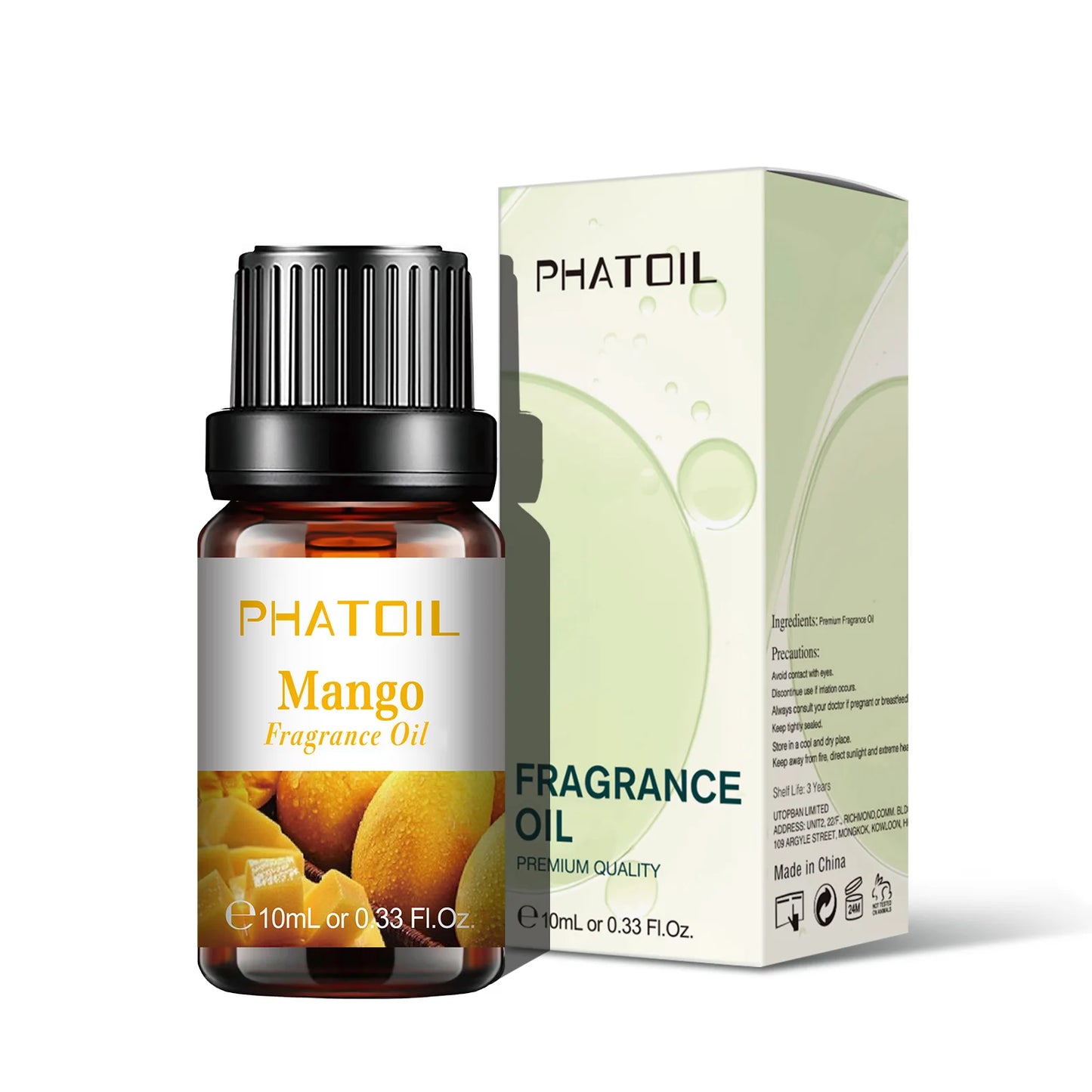 PHATOIL 10ml Fruit Fragrance Oil Mango Strawberry Apple Cherry Watermelon Sweet Aroma Fragrance Oils For Diffuser Candle Making