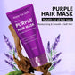 Purple Hair Mask - Lotion Is for Blonde Hair, Platinum, Bleached, Silver, Gray, Gray and Brass Hair - Remove Yellow Blend Dry, Damaged Hair - No Residual and Vegetarian Food