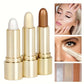 3 Color Highlighter Stick Portable Face Contour Natural Shimmer Glow Long-Lasting Cream Highlighter for Cheekbones Nose