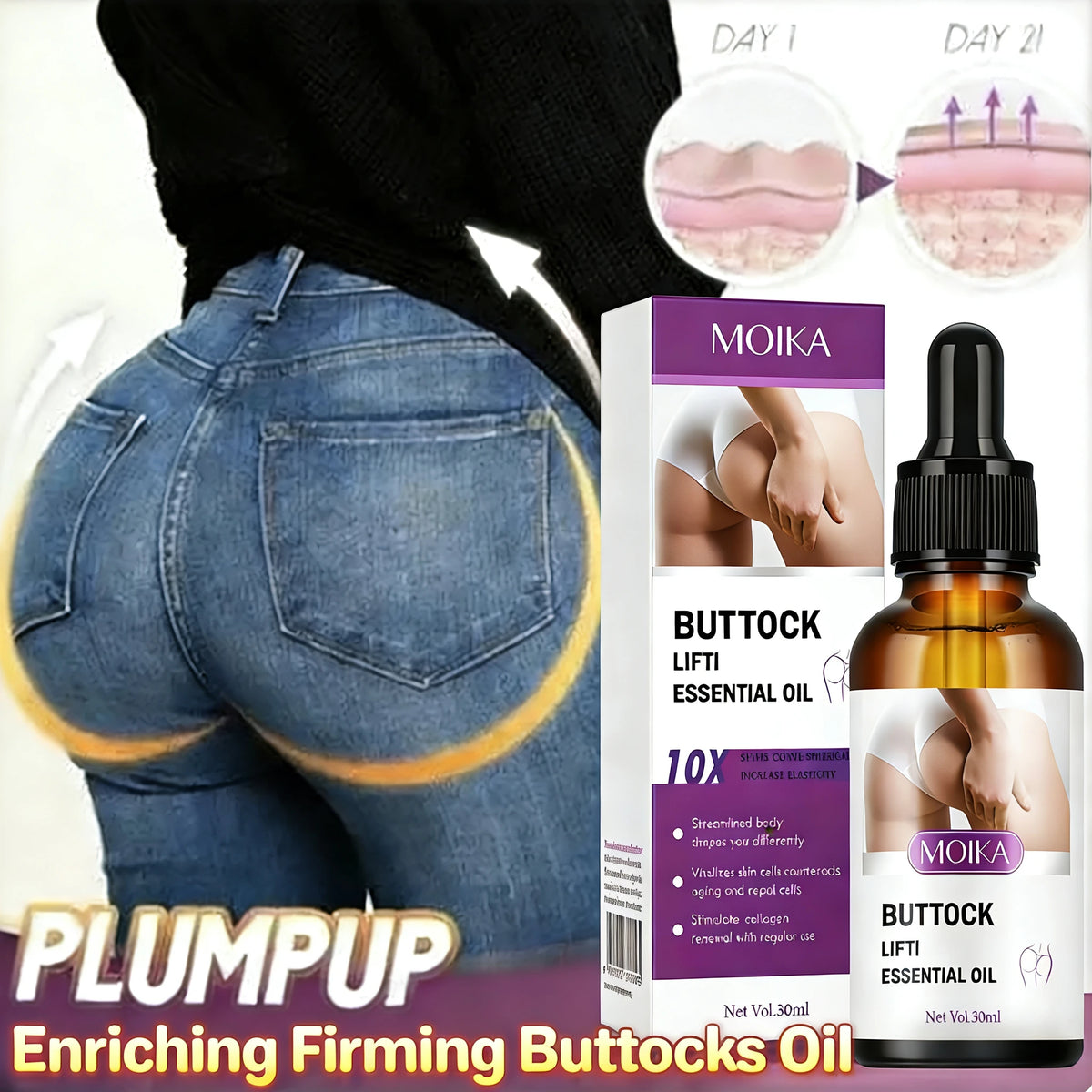 Buttock Enlargement Serum Butt Lift Up Firming Essential Oil Big Ass Enhance Hip Growth Tighten Shaping Sexy Body Care For Women