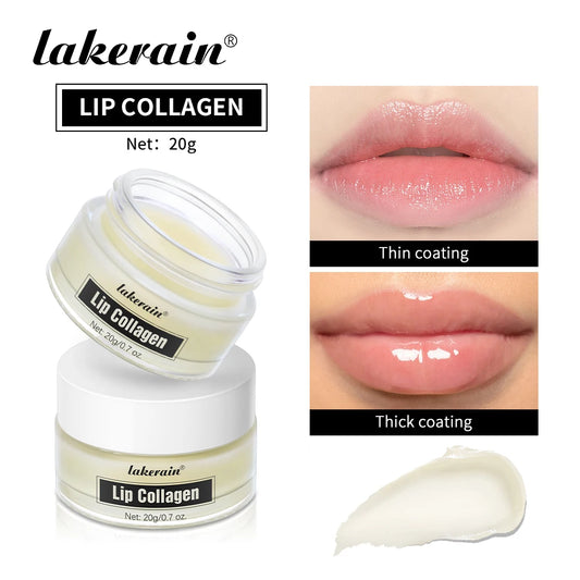 Lip Balm Collagen Lighten Melanin Lip Mask Exfoliating Fade Lip Line Dead Skin Moisturizing Brighten Repair Lip Care Products