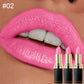 Pearly Glitter Velvet Lipstick,Metallic,Waterproof,Long-lasting,Shimmer,Diamond Lipstick,Glitter Lip Gloss, Lip Cosmetic Makeup