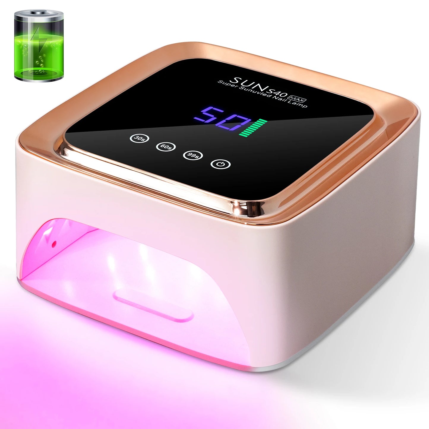 Professional UV LED Nail Lamp 57 LED Light Beads Rechargeable Nail Dryer Quickly Cure All Gel Nail Polish Curing Lamp Tool