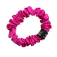 100% Pure Mulberry Silk Scrunchies Hair Bands Ties Gum Elastics Ponytail Holders Pure Color for Women Girls 19 Momme 1.5CM