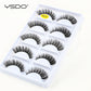 YSDO Eyelashes 3/5 Pairs Natural Long 3D Mink Lashes Fluffy Volume Mink False Eyelashes Cruelty Free Wispy Lashes Makeup Cilios