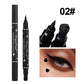 Double-Ended Stamp Eyeliner Waterproof Non-Smudge Eyeliner Liquid Pen Quick-Drying Waterproof Sweat-Proof Not Easy to Smudge Eyeliner Stamp Eyeliner Liquid