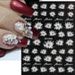 Cherry Blossom 3D Nail Stickers White Flower Petals Nail Art Decals Elegant Wedding Design Spring Sakura Manicure Slider Decor