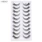 YSDO 5/10 Pairs Half Lashes Cat Eyelashes Soft Natural Clear Band False Lashes Natural Wispy Faux 3d Mink Eyelashes Makeup Tools