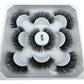 AMSDCN 5 Pairs 3d Mink Dramatic Volume Lashes Bulk Faux Thick Long Wispy Natural Mink Lashes Pack Short Wholesales Natural False