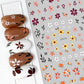 1pcs Sakura Flower 3D Nail Stickers White Cherry Blossom Nail Art Decals Spring Summer Adhesive Slider Decor Wedding Manicure