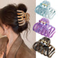 New Large Marble Stripes Pumpkin Hair Claws Crab Hairpins For Women Sweet Hair Clip Barrettes Headband Hair Accessories Styling