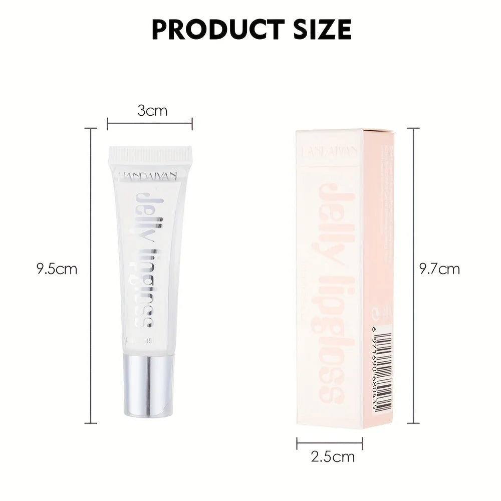 "Candy Glass" Jelly Lip Gloss | Mirror Shine + Fruit-Infused Nectar | Non-Sticky Doodle-Proof Oil | Plumping & Hydrating