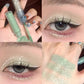 2 In 1 Double-head Glitter Liquid Eyeshadow Brightening Lightweight Waterproof Matte Blue-green Summer Lying Silkworm Eye Makeup