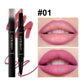 HANDAIYAN 2 in 1 Double-end Matte Lipstick Pencil Lipliner Waterproof Long Lasting Matte Lip Liner Pen 6 Colors Lipsticks Makeup