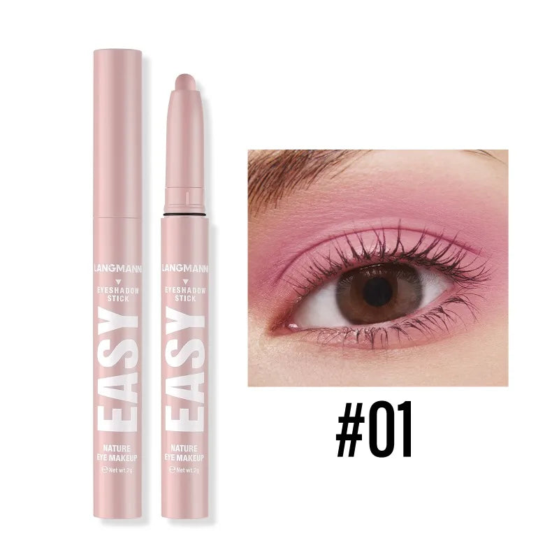 Waterproof Pearlescent Eyeshadow Pencil Stick Shimmer Highlighter Pencil Pearl Pigment Long Lasting Cream Eyes Make Up Cosmetic