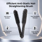 Pro Hairdressing Straightener Hairbrush Nylon Hair Straightening Double Brushes V Shape Comb Clamp Styling Tools Brush