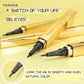 Waterproof Sweatproof Smudge-proof Black Eyeliner Liquid Pen, Quick Dry Long Lasting Eye Makeup Cosmetics for Beginners