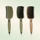1PC Boar Bristle Detangling Hair Comb Hollow Out Hair Brush Anti-Static Scalp Massage Hairbrush Salon Styling Tools For Gifting