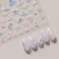 Magical Blow Bubbles Goldfish Bunny Rabbit Cat Kitten Shape Shiny Dreamy Bubbles 5D Nail Art Decorations Sticker Manicure Decal