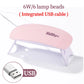 LULAA 54W USB Cabin UV LED Nail Gel Led Lamp for Nails Accessories Professional Material Nail Drying Lamp for All Manicure