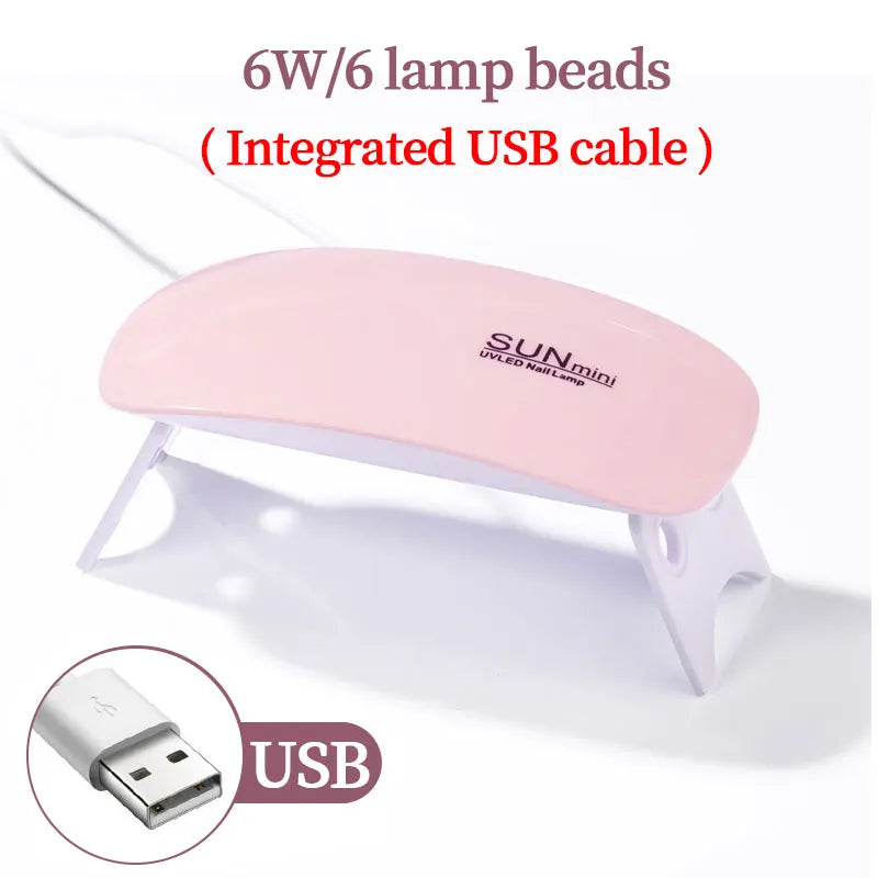 LULAA 54W USB Cabin UV LED Nail Gel Led Lamp for Nails Accessories Professional Material Nail Drying Lamp for All Manicure